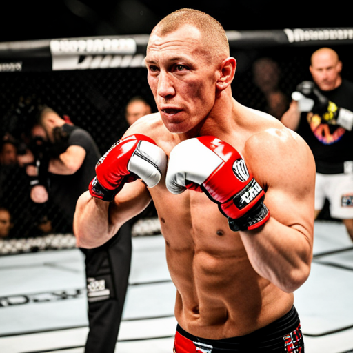 GSP fighting against the odds, overcoming obstacles, determination, perseverance, sweat and blood, underdog story, redemption, victory, martial arts, Muay Thai, Brazilian Jiu-Jitsu, wrestling, striking, takedowns, submissions, octagon, athleticism, strategy, mental toughness, heart
