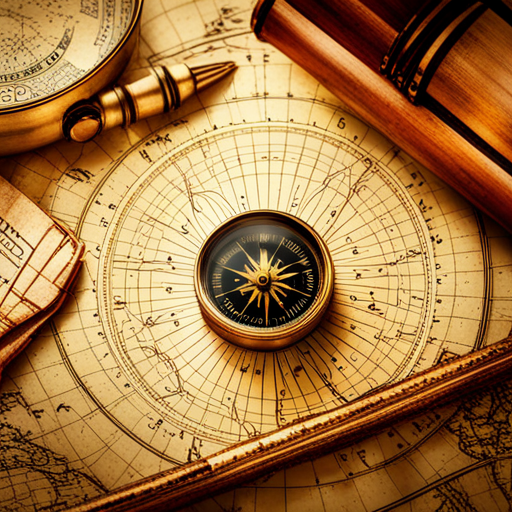 compass, map, navigation, exploration, cartography, ancient, vintage, compass rose, paper texture, parchment, treasure hunt, adventure, direction, coordinates, geographic, orientation, cardinal points, topography, landforms, continents, oceans, longitude, latitude, expedition, discovery, old world, ancient civilizations