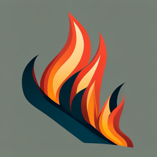 blazing flames, inferno, heat wave, ember, ignition, wildfire, smoke, charred, burnt sienna, hot coals, flickering light, combustion, firestorm, vector art