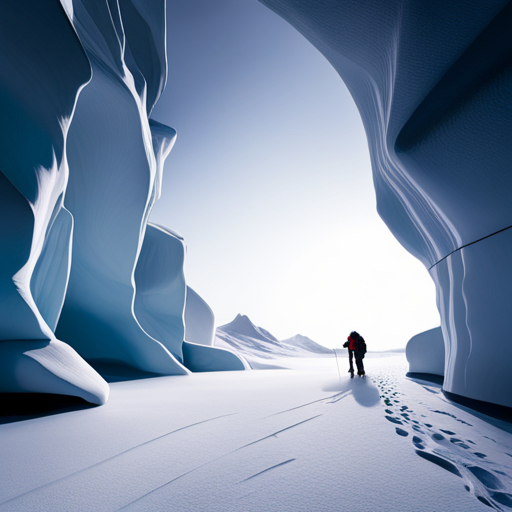 exploration, South Pole, tundra, frozen wasteland, arctic, ice caves, snowdrifts, wilderness, survival, adventure, extreme weather, perseverance, whiteout conditions, glaciers, frozen lakes, frozen ocean, polar bears, penguins, cold, isolation, courage