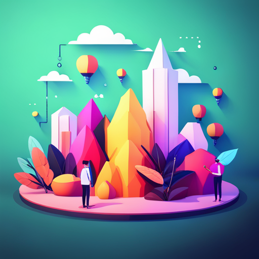 3D modeling, geometric shapes, low-poly, bright colors, flat design, news, journalism, reporting, breaking news, headlines, information, graphics, digital, technology, communication, modern