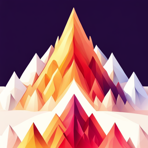 low polygon, geometric shapes, fire, flame, icon design, white background