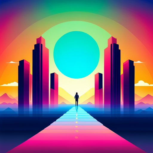 bold lines, contrasting colors, dynamic composition, vector graphics, glitch aesthetic, retro-futurism, symbol manipulation, breaking news, dystopian society, future technology, ominous atmosphere