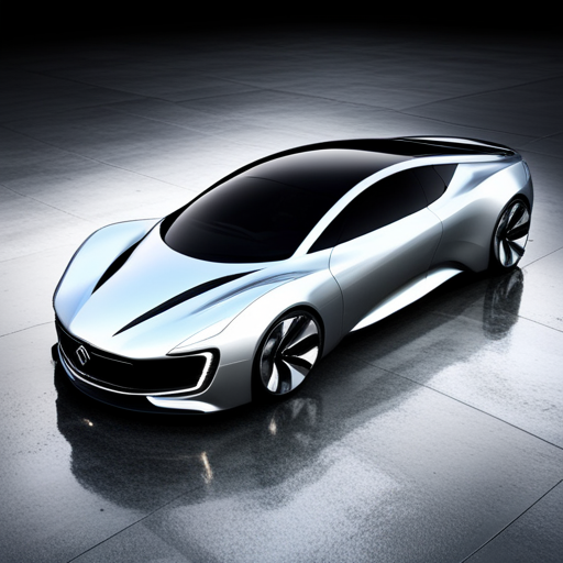 futuristic, streamlined, aerodynamic, electric, autonomous, speed, high-tech, innovation, concept design, vehicle, car, aluminum, carbon fiber, metallic, glossy, sleek, dynamic, motion, bold, striking