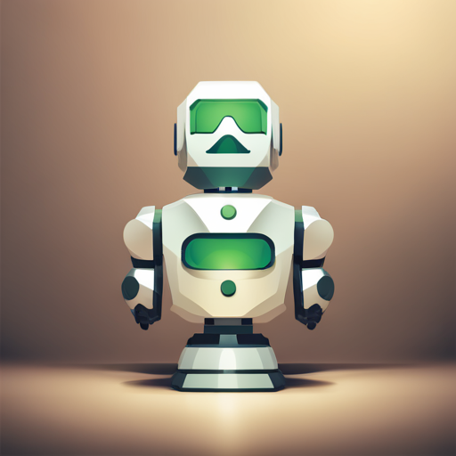 low-poly, front-facing, cute-robot, abstract-symbol, logo, white-background