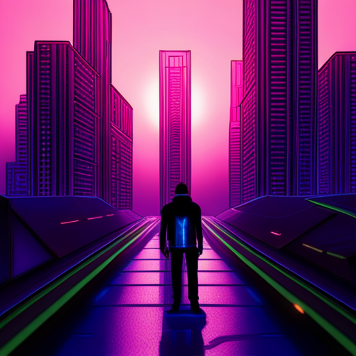 futuristic, sci-fi, city, nature, good guys, neon lights, cyberpunk, dystopian, advanced technology, victory, rebellion, dark alleys, towering skyscrapers, futuristic architecture, cybernetic enhancements, luminous signs, resilient heroes, urban jungle, digital age, neon aesthetic