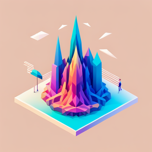 vector art, generative design, geometric shapes, minimalism, abstraction, negative space, digital art, isometric perspective, bright colors