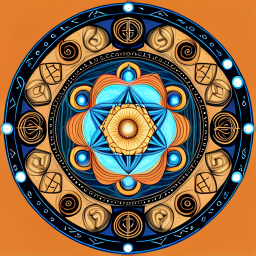 hermeticism, mysticism, alchemy, occult, esoteric, secret knowledge, symbolism, hidden meanings, ancient wisdom, spiritual enlightenment, ritual, magical practices, transcendence, divine unity, cosmic harmony, celestial bodies, astrology, divine proportions, sacred geometry, intricate patterns, mystical landscapes, ethereal beings