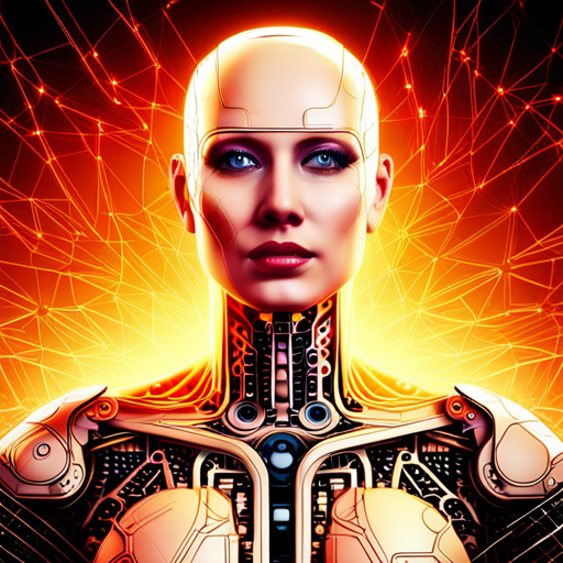 Artificial intelligence, Singularity, Programming, Coding, Matrix, Cybernetics, Futuristic, Dystopian, Hacking, Digital, Circuitry, Machine learning, Quantum computing, Grid, Neural networks, Augmented reality, Virtual reality, Transhumanism, Robotics, Algorithm, Dark web, Data visualization