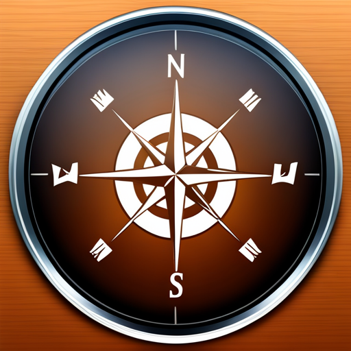 news, compass, app icon