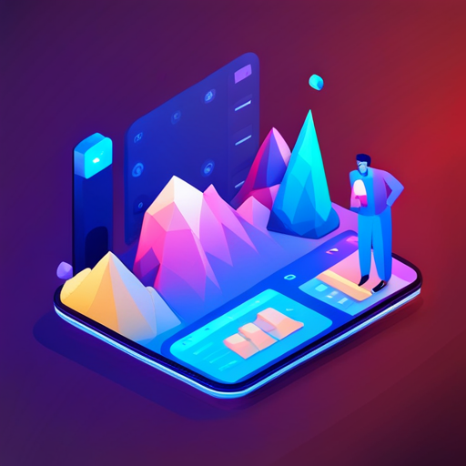 Low polygon count, geometric shapes, iconography, glowing signals, news updates, artificial intelligence, user interface, mobile icons, Dribbble designs