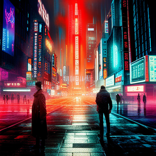 a futuristic, dystopian society where technology is the source of oppression, depicted through a desolate, urban landscape with metallic, industrial textures and colors contrasted against dark shadows and bright neon; inspired by William Gibson's Neuromancer novel and Inception movie, using surrealist and abstract visual techniques to represent a fragmented reality where time and space are distorted and unstable, with a focus on geometric shapes, distorted perspectives, and high contrast lighting