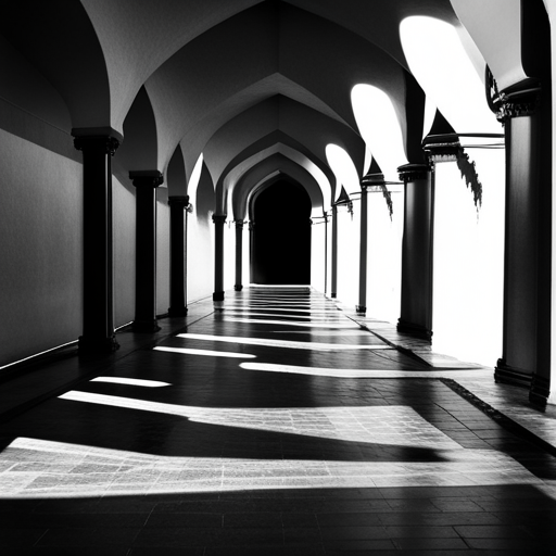 symbolic masjid, rounded border, border shadow, clock, 04:10, caption, 7 minutes walking distance, architecture, religious, spirituality, Islamic art, symmetry, geometric patterns, light and shadow, peaceful, tranquil, serenity, time, passage of time, mosque, spirituality, photography, urban landscape