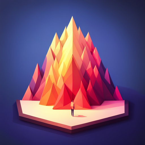 fire, emoji, low poly, geometric shapes, minimalism, bright colors, contrast, boldness, simplicity