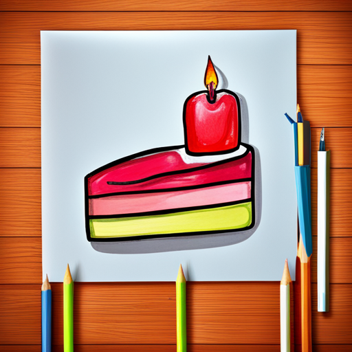 Birthday, Color Pencil art, Templates