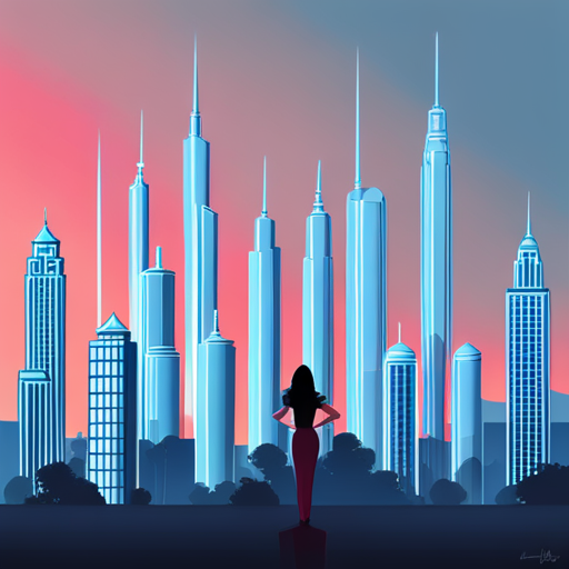 A futuristic cityscape with neon lights and digital skyscrapers, capturing the essence of artificial intelligence. Inspired by the sci-fi film 'Her' directed by Spike Jonze, this artwork portrays a mood of both loneliness and connection, using minimal line quality and muted colors to evoke a sense of detachment and introspection. The portrayal of Samantha, the AI character in the film, is essential for the composition, as her presence is both captivating and eerie at the same time. The use of digital mediums and techniques enhances the futuristic and otherworldly feel of the piece, while cultural influences from Japanese anime and American pop art give it a unique and recognizable style. The space is vast yet intimate, imbued with a sense of narrative and storytelling that transports the viewer into a different reality altogether.