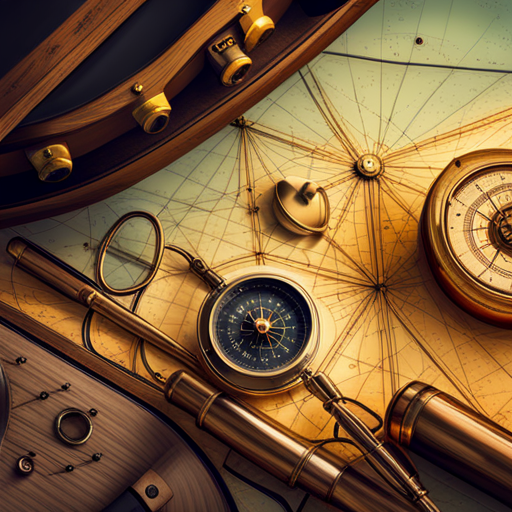 nautical, navigation, exploration, sea, sailing, adventure, compass rose, direction, mapping, cartography, tools, instrument, magnetic, north, south, east, west, coordinates, latitude, longitude, ship, voyage