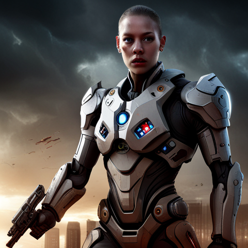 cyborg, augmentations, technology, war, futuristic, post-apocalyptic, military, metal, artificial intelligence, dystopia, desolate, ruins, destruction, machine, robotic, armor, combat, mission, survival, battle, machine uprising, rebellion, future tech, humanoid, synthetic, dark, sinister, strength, power, advanced weaponry