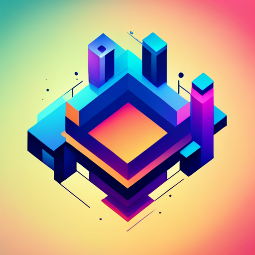 geometric shapes, mechanical textures, folded paper, avant-garde, minimalism, neon colors, sci-fi, artificial intelligence, vector art, cybernetic, stylized, robotic, fragmented composition, angular forms