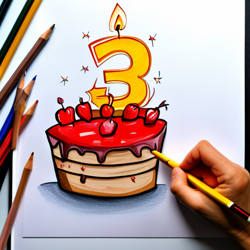 birthday, pencil art, templates