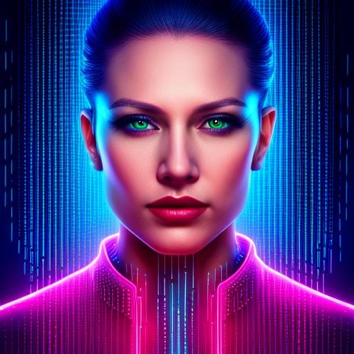 neon, futuristic, sci-fi, technology, artificial intelligence, singularity, programming, coding, binary, code, digital, matrix, cyberpunk, circuit board, circuitry