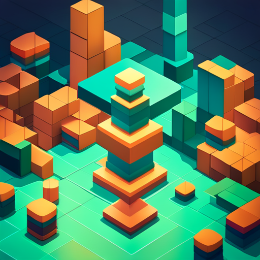 Isometric perspective, plastic art, robot design, game development, polygonal shapes, geometric forms, digital creation, simple textures, flat colors, 3D modeling, toy influence, low detail, friendly personality, mobile app, mascot branding