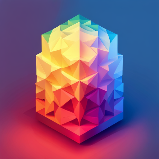 Low poly, vector art, signal processing, noise reduction, app icon design, Dribbble community