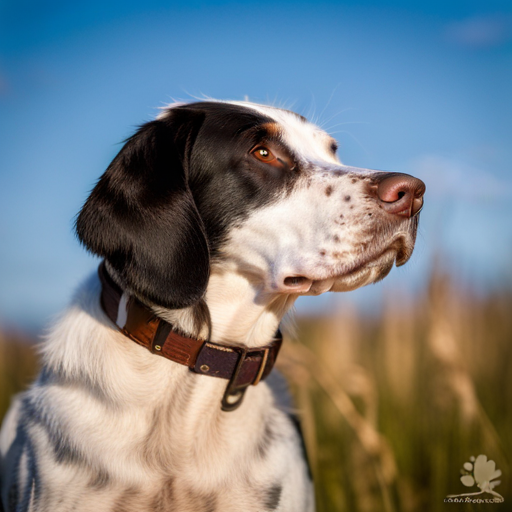sleek, muscular, athletic, hunting dog, German bird dog, speckled coat, trained, outdoors, nature, hunting game, loyal, companion, active, energetic, intelligent, strong sense of smell, pointing, retrieving, versatile, eager to please, attentive