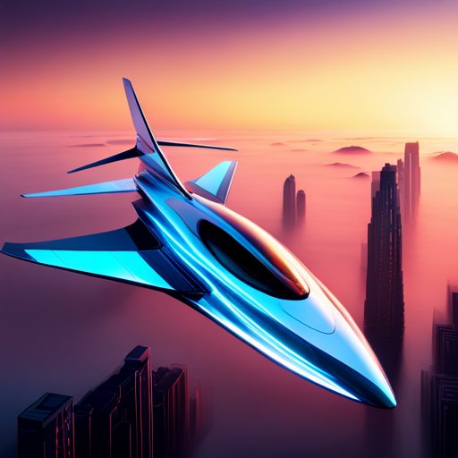 futuristic, sleek, aerodynamic, electric, AI-controlled, minimalistic, asymmetrical, carbon-fiber, holographic, neon-lit, levitating, dynamic, chrome-plated, jet-inspired, transparent, modular, fast, high-tech sci-fi