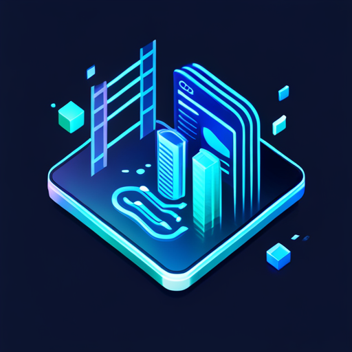 futuristic, technology, artificial intelligence, news, data visualization, app icon, blue and green color palette, sharp lines and geometric shapes