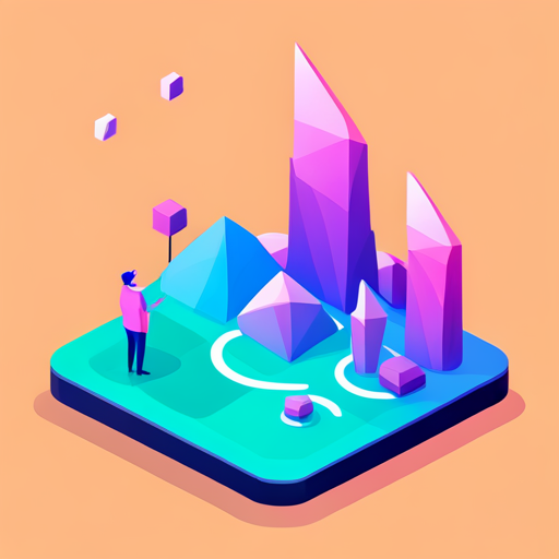 polygonal, geometric, shapes, futuristic, technology, artificial intelligence, audio, video, news update, signal, broadcast, app icon, mobile device, interface design