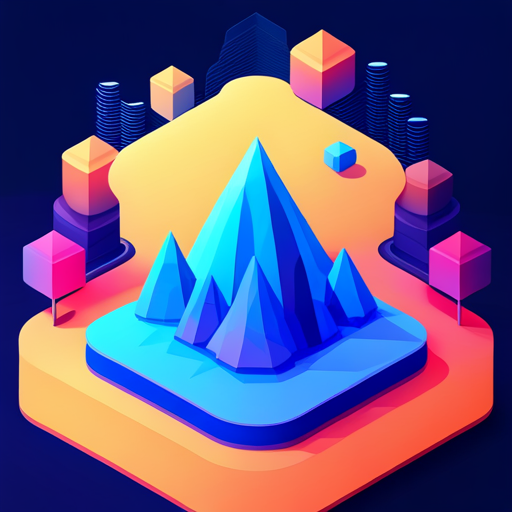 low-poly, news, artificial intelligence, signal, app icon, dribbble