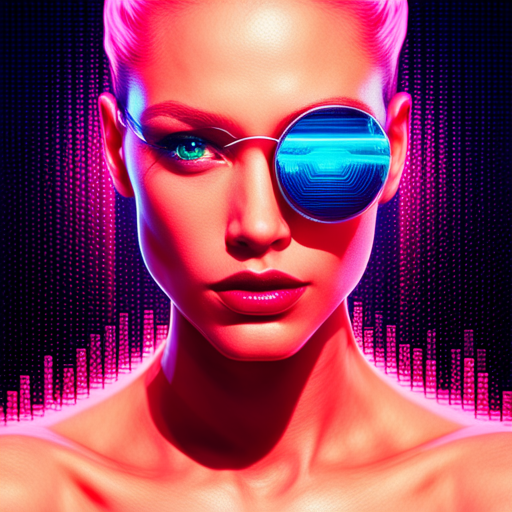 glitchy, cyberpunk, futuristic, augmented reality, metallic accents, retrofuturistic, post-apocalyptic, rave culture, distortion, biomechanical, electric, High-tech eyewear, Fire-inspired fashion, Futuristic festival, Radial symmetry, Burnt orange, UV protection, Industrial chic, Multidimensional shapes
