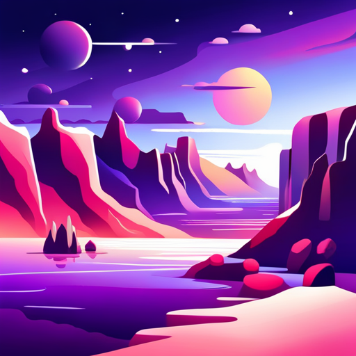 futuristic technology, sleek lines, efficient design, vibrant gradients, playful shapes, smooth animations, bold typography, sophisticated interactions, glowing effects, minimalist layout, vibrant colors