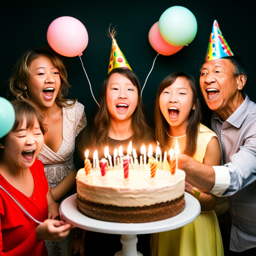 birthday picture, celebration, cake, balloons, confetti, party, joy, happiness, friends, family, memories, surprise, color, vibrant, festive