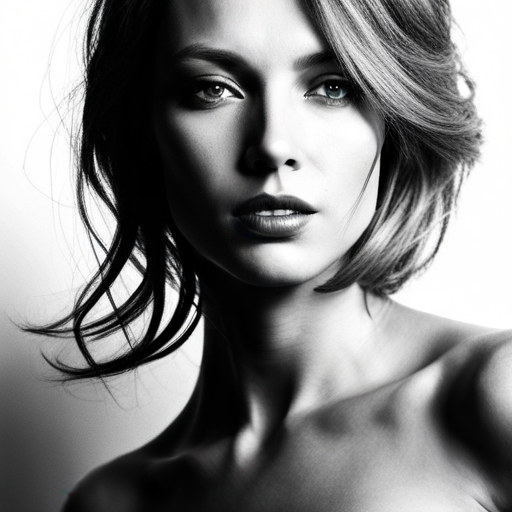 feminine strength, gracefulness, portrait, black and white, soft lighting, emotional expression, beauty, empowerment, contemporary, contrast, delicate features, monochrome, dramatic shadows, timeless elegance, fine art, soft focus, vintage, classic, facial features, simplicity