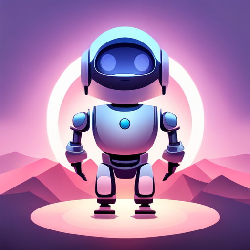 tiny, cute, robot, front-facing view, low-poly, rubber, white background