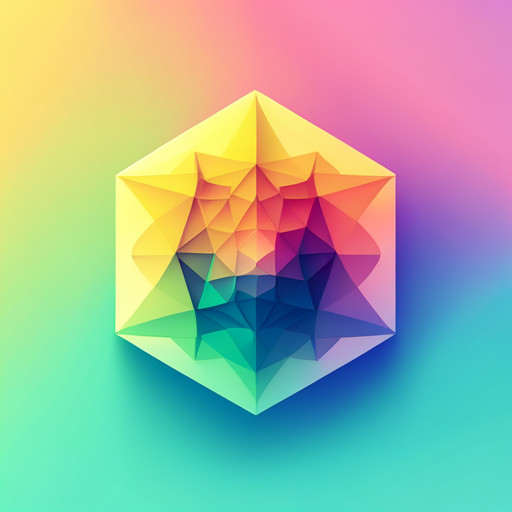 geometric, low-polygon, vector, App Icon, Dribbble, AI, signal, noise