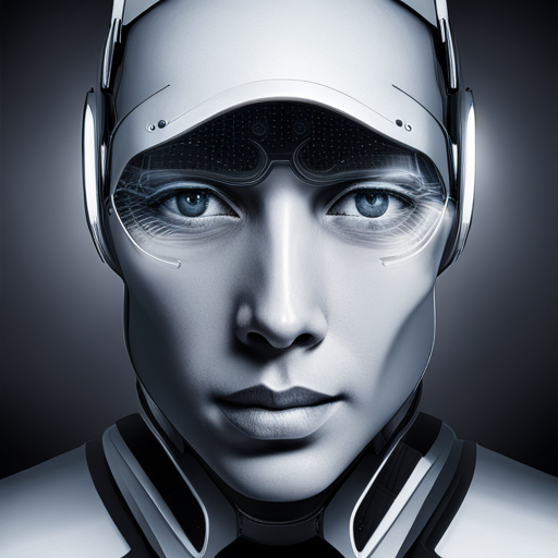 cybernetic, neural network, algorithmic transcendence, neon lights, futuristic technology, artificial intelligence, digital augmentation