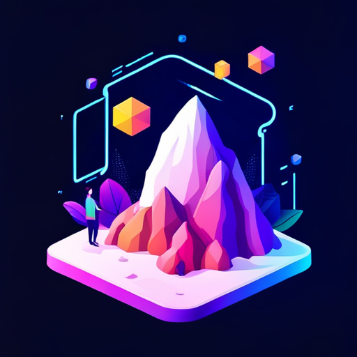 low-poly, vector, AI, signal, noise, app icon, Dribbble