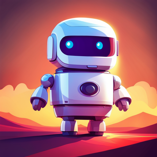 tiny robot, cute, front view, rubber material, low-poly, white background