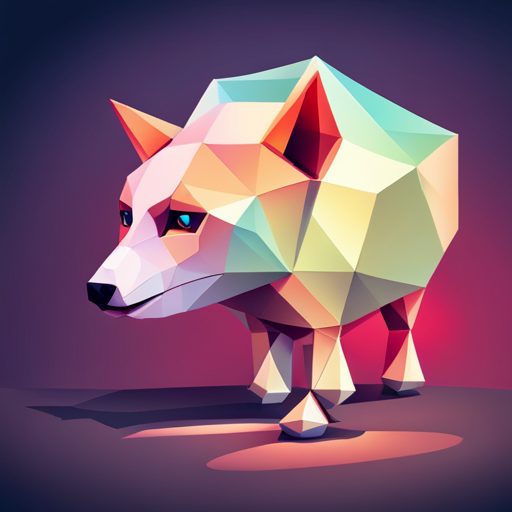 geometric shapes, vector, stylized, angular, sharp edges, small, scale, robotic, mechanical, futuristic, sci-fi, technology, abstract, simplicity, line art, minimalist, low-poly, digital, polygons, triangles, depth, dimension