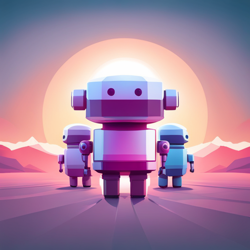 cute, robot, low-poly, rubber, white background, front-facing view