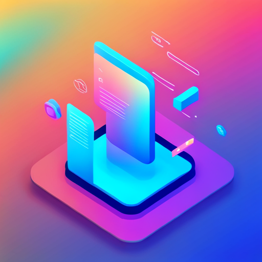 futuristic technology, animated UI, bold typography, minimalism, grid patterns, vibrant colors, glowing effects, elegant design, playful figurative icons, sleek shapes, gradient backgrounds, user experience, modernism